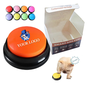 Custom Plastic <strong>Pet</strong> Answer Buzzers Recordable <strong>Talking</strong> Communication <strong>Button</strong> for Dogs Sustainable Feature - Product Image 1