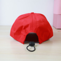 Casquette de baseball à 6 panneaux en tissu imperméable à bord court, impression numérique personnalisée, livraison directe d'usine