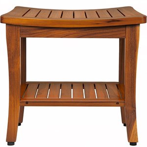 Tabouret <span class=keywords><strong>de</strong></span> <span class=keywords><strong>douche</strong></span> en teck imperméable à double couche avec assise à lattes drainante, embouts antidérapants, <span class=keywords><strong>banc</strong></span> <span class=keywords><strong>de</strong></span> bain en bois robuste pour espace <span class=keywords><strong>de</strong></span> <span class=keywords><strong>douche</strong></span> - Product Image 2