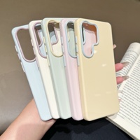 Coque de téléphone Samsung, TPU de haute qualité, antichoc, couleur unie, couleur bonbon, coque de protection moulée par injection