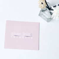 Carte de remerciement en papier avec impression personnalisée logo carte d'anniversaire carte-cadeau cartes de vœux colorées impression carte de visite rose