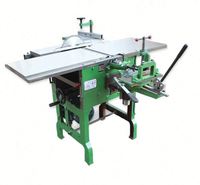 Machine industrielle électrique multifonctionnelle pour le bois : dégauchisseuse, débavureuse, scie et dégauchisseuse-raboteuse