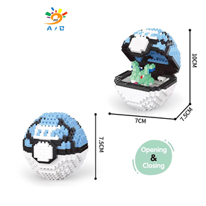 AJB DIY modelo de construcción de plástico juguete educativo Poke <span class=keywords><strong>Gollum</strong></span> Ball juego de bloques de construcción de micropartículas para niños - Product Image 3