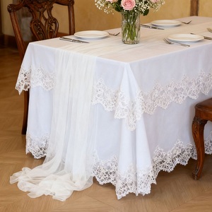 <span class=keywords><strong>Chemin</strong></span> <span class=keywords><strong>de</strong></span> <span class=keywords><strong>table</strong></span> en tulle fantaisie, voile transparent, pour mariage en extérieur, en <span class=keywords><strong>mousseline</strong></span> rose, pour la maison, banquets romantiques - Product Image 3