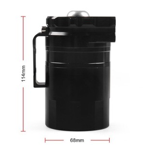 Car Modification <b>Ring</b> Oil Breather Can With Air Filter And Waste Oil Recovery Container For Retrofit Upgrade - Product Image 2
