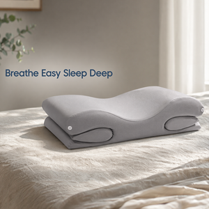 Almohada Ortopédica Cervical de Espuma Viscoelástica, Ajustable, con Contorno, Plegable, con Arco Hueco, <span class=keywords><strong>Protector</strong></span> de Cuello, Cojines para Dormir para Adultos - Product Image 1