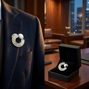 Distintivi in Metallo con Lettere Intagliate di Precisione - Spille da Bavero Scavate Placcate Oro/Argento per Aziende, Souvenir e Regali Personalizzati - Product Image 5