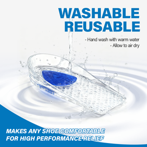 Coussinets en gel pour talons, amortissants, antidérapants, coussinets en gel pour fasciite plantaire, inserts pour talonnettes et soulagement de la douleur au talon - Product Image 4