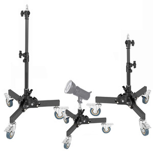 Soporte de Luz Profesional de Metal Desmontable de 25cm/80cm con Ruedas Plegables Resistentes para Iluminación LED de Estudio - Product Image 1