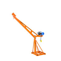 Grue de Levage Électrique Mini Chèvre d'Atelier Moteur 500 kg 1 Tonne pour Chantier Extérieur