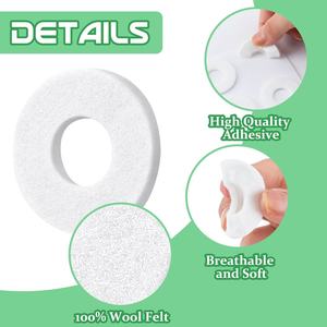 Bantalan bantalan jagung bulat 36 buah, bantal kalus berperekat, bantalan kalus jagung lembut untuk pria wanita, penghilang nyeri kaki jari kaki - Product Image 3