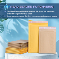 Courrier postal Bubble Mailer Rembourré Kraft Papier Express Enveloppe Sacs En Plastique Antichoc Mailers Expédition Mailing Sacs D'expédition