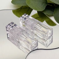 7ml vide forme carrée claire mini bricolage PP Lipgloss Tubes conteneur emballage