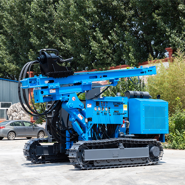 Photovoltaic Solar Spiral Pile Rig/screw Photovolataic Pile Driver/Mini Mobile Pile Drilling Rig