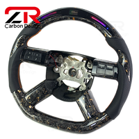 Volant sport en fibre de carbone forgée avec LED améliorées pour Chrysler 300C 300 300SRT SRT8 Dodge Charger/Challenger/Magnum