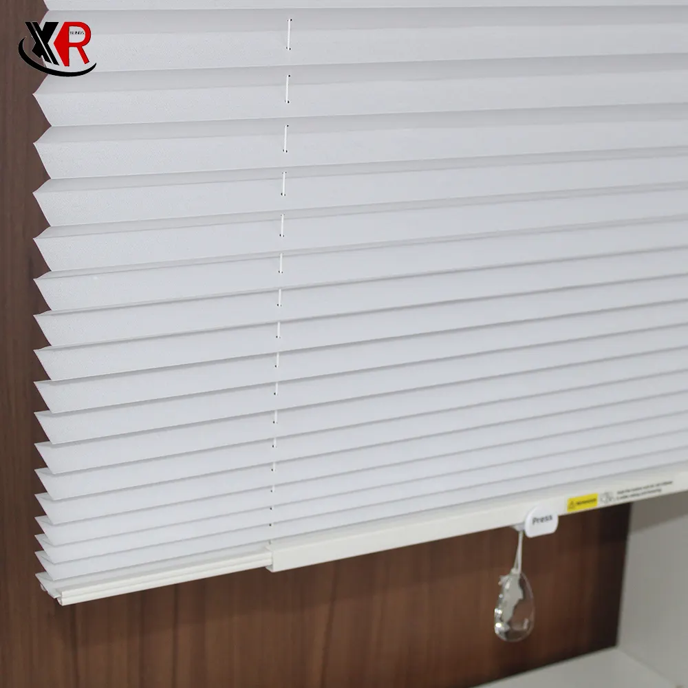 Temporary Self-adhesive Pleated Blinds Shades Folding Temporary Pleated Blinds