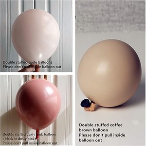 Dusty Rose Pink Balloon Arch Kit Nude Blush Gold Double farcito Balloon Garland Latex Pastel Neutral Balloons for Pastel Neutral - Product Image 4