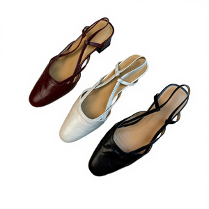 Sandales à talons hauts pour femmes, bout ouvert, été, TPU, tendance, confortables, respirantes, douces, de haute qualité, vente chaude, cuir véritable - Product Image 4