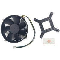 Ventilateur de refroidissement de processeur à faible bruit 4 broches 12V, dissipateur thermique INTEL à roulement à billes 92mm haute pression de vent