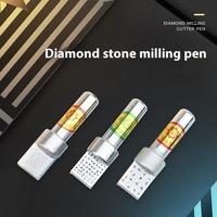 Haute dureté portable diamant stylo meule commode T-Type Correction outil façonnage couteau fraisage pierre stylo outils abrasifs