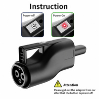 Adaptateur de charge DC pour véhicules électriques GBT vers NACS 250A, IP54, contacts argentés, vente en gros, directement de l'usine pour l'alimentation des flottes