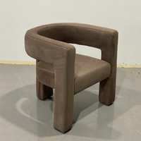Fauteuil d'appoint moderne rembourré, chaise longue individuelle à structure ajourée pour salon, villa, hôtel, vente en gros OEM ODM