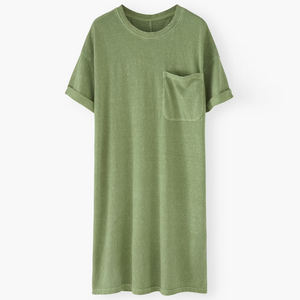 Abito <span class=keywords><strong>da</strong></span> donna a maniche corte <span class=keywords><strong>da</strong></span> donna con tasca abiti estivi <span class=keywords><strong>da</strong></span> donna <span class=keywords><strong>camicia</strong></span> <span class=keywords><strong>da</strong></span> <span class=keywords><strong>notte</strong></span> in Jersey in <span class=keywords><strong>cotone</strong></span> - Product Image 5