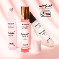 SAGALAGA Huile à cuticules roll-on 10ml Jojoba Vitamine E Parfum Fruité Soin des Ongles Portable Étiquette Personnalisée OEM Vente en Gros Stock Prêt