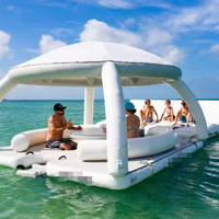 Plate-forme flottante gonflable pour bateau
