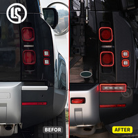 Feu de recul LED 4 lentilles LS pour Defender 20-25, feu de conduite modifié avec clignotant séquentiel noir facile à installer