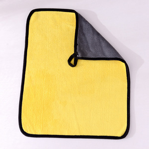 Serviette de nettoyage de voiture en microfibre, en polaire corail 70g, absorbante, séchage rapide, double face, pour intérieur et vitres - Product Image 3