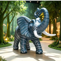 Ballon géant gonflable en forme d'éléphant - Personnalisable, bleu, animal de dessin animé Artair