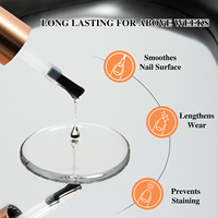 Vendeeni 2025 Super Base Coat ne se décolle pas facilement 15ml Professional Long Lasting Nail Gel Base Coat Non Toxic Top Coat