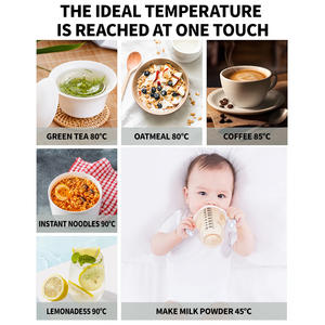 Coche portátil 12V 24V 400ml taza de calefacción calor eléctrico taza de agua pantalla LCD hervidor café té leche 304 acero inoxidable - Product Image 2