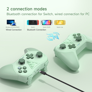 Pengendali game terbaik untuk beralih muda hijau muda warna ungu EasySMX T37 kalibrasi 6 sumbu/bangun/gamepad TURBO - Product Image 6