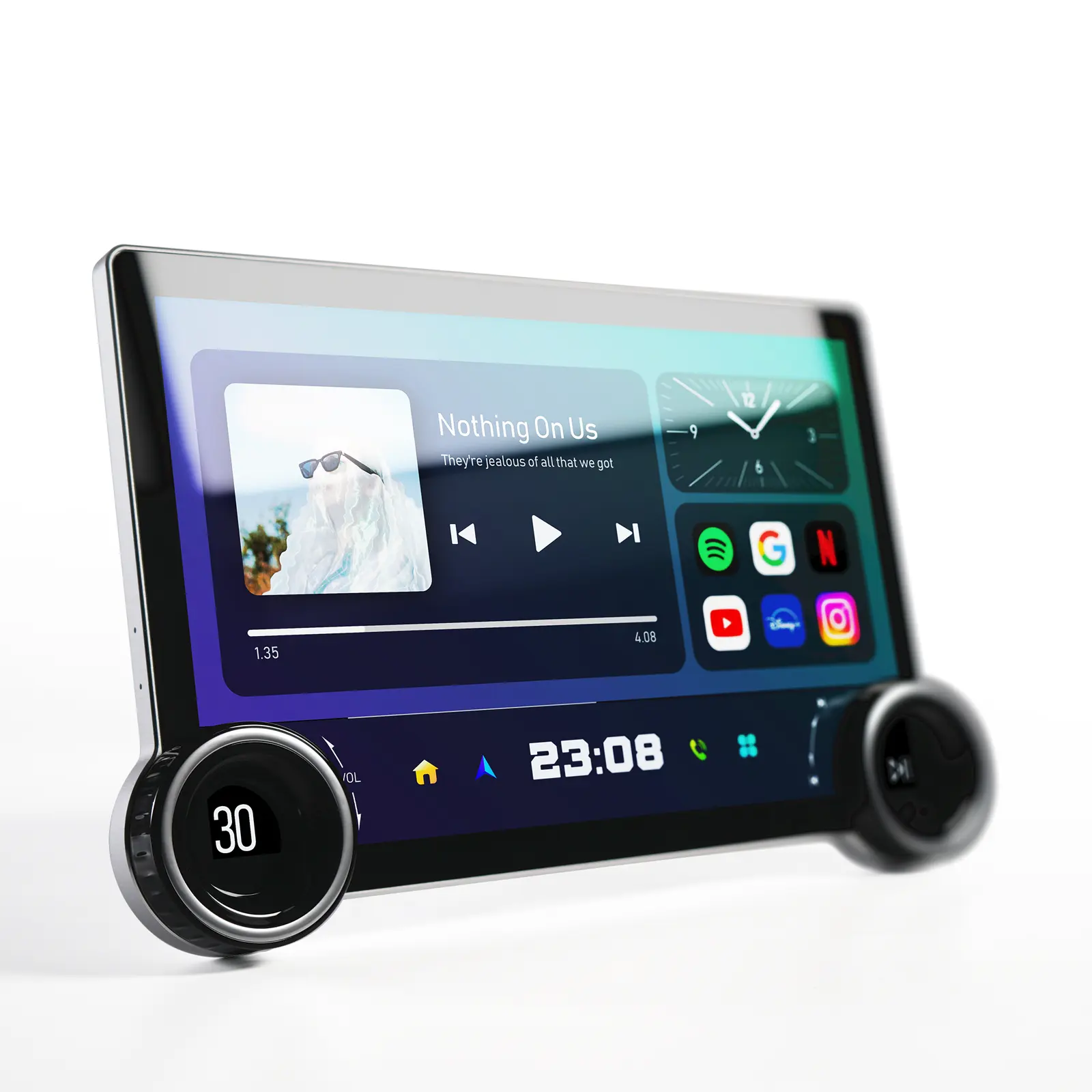 Android 13 Autoradio 11,8 Zoll Touchscreen 10 Core QLED 2K Multimedia Carplay Stereo Universal Auto DVD Haupteinheit-Player