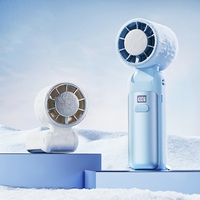 IMYCOO Best Seller Ventilateur portable pliable mini avec écran LED, logo personnalisé, rechargeable par USB, ventilateur à main personnel