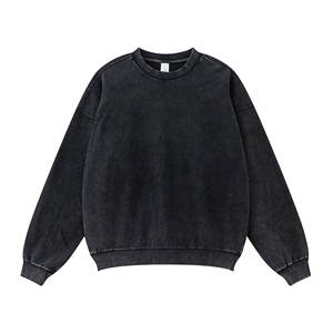 <b>Men's</b> <b>Hoodies</b> & <b>Sweatshirts</b> Heavyweight 380G French Terry Fleece Drop Shoulder Plain Solid <b>Men's</b> <b>Hoodies</b> - Product Image 4