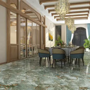 TM2E892S Desain Dekorasi Dapur dan Kamar Mandi, Lempengan Marmer Batu Alam Kristal 600*1200Mm untuk Rumah