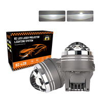 Lentille de phare antibrouillard Bi-LED E30-T de 3,0 pouces 150W avec trois faisceaux laser haute intensité 6000K pour moto et voiture