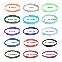 Bracelet-collier magnétique en corde de nylon rigide et colorée de 25 cm, 51 58, réglable, accessoires DIY de la marque Flower Seven Jewelry