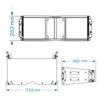 Altavoz Line Array Profesional Dual de 8 Pulgadas KA208 con Controladores de Neodimio para Equipos de Sonido/Amplificadores/Altavoces de Barra de Conferencias