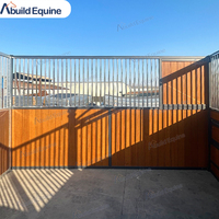 Kits de boxes pour chevaux en acier galvanisé/aluminium, équipement de box pour chevaux avec porte coulissante, taille 3x2,2m