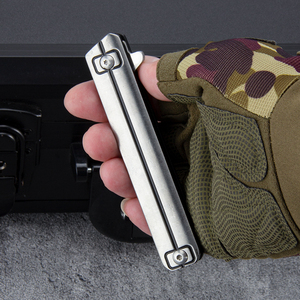All <strong>Metal</strong> Frame Flipper Folding Knife S35VN Blade Compact Pocket Carry Outdoor Pocket Clip <strong>EDC</strong> Carry Utility Knife - Product Image 5