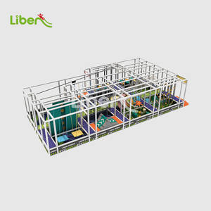 Parque Infantil Interior Personalizable, Inflable, de Juego Suave, Circuito de Obstáculos Ninja Warrior, Gimnasio Comercial de Parkour para Niños, 110 Metros Cuadrados - Product Image 2