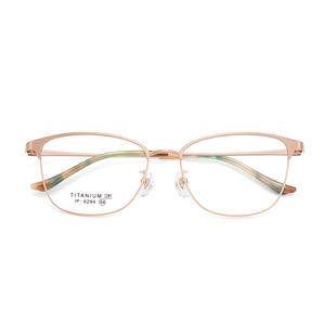 Montures de lunettes œil-de-chat en titane pour femmes 6294, monture complète, verres acryliques confortables, origine Danyang - Product Image 1