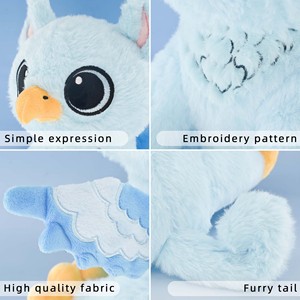 Peluches personnalisées conçues par IA, jouets en <span class=keywords><strong>peluche</strong></span> avec IA, <span class=keywords><strong>peluche</strong></span> oiseau <span class=keywords><strong>Mochi</strong></span> assis sur mesure, collection de peluches anime personnalisées - Product Image 6