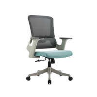 Fourniture d'usine de mobilier de bureau moderne, chaise de bureau ergonomique à mi-dossier réglable en maille