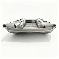 Bateau gonflable catamaran de 3,6 m en PVC Mehler de 0,9 mm pour 4 personnes à vendre, logo personnalisé Reachsea avec transom en aluminium
