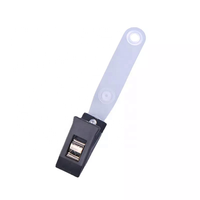 Porte-badges personnalisés en plastique et métal, clips pour cartes d'identité, attaches pour badges, porte-badges en plastique et métal